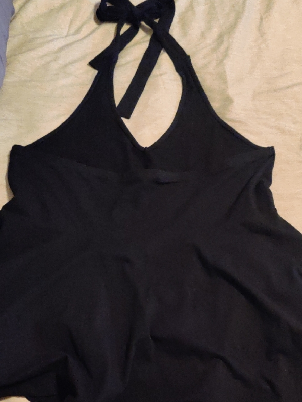 Torrid Black Halter Top with Tie Neck Fit And flare 2X NWOT - Picture 4 of 4